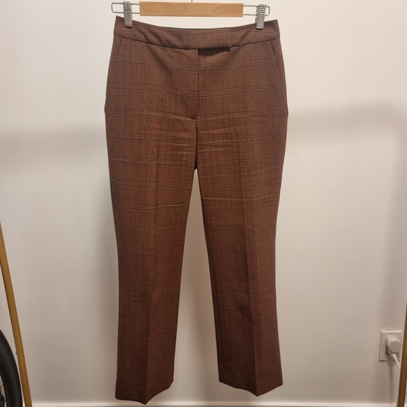 Camilla and Marc pleated plaid mid rise wool pants US4 - Picture 4 of 7